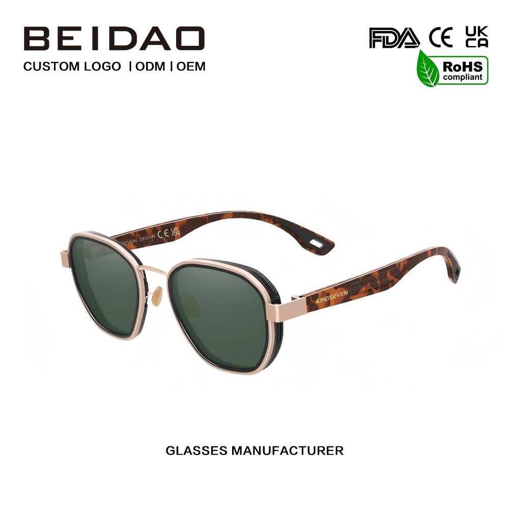 Klassiske reflekterende polariserede aluminiumssolbriller