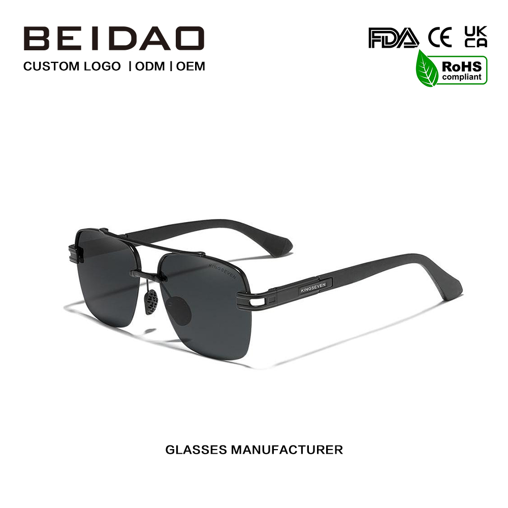 Farverige retro polariserede solbriller