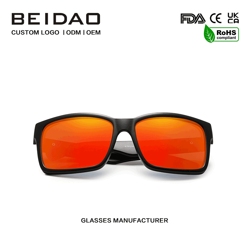 Hot Selling Fashion Polarized Mirro Lenses Solbriller til Unisex