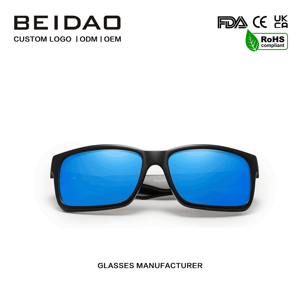 Hot Selling Fashion Polarized Mirror Square Shades Solbriller