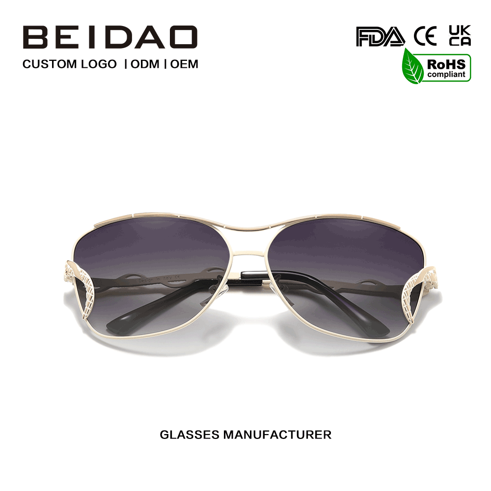 Moderne Big Full Rim Gradient UV400 beskyttelsessolbriller
