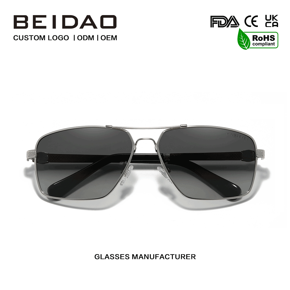 Vintage Square Style Polarized UV400 Gradient Lens Solbriller